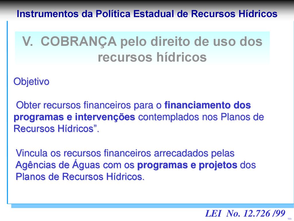 Gestão de Recursos Hídricos ppt carregar